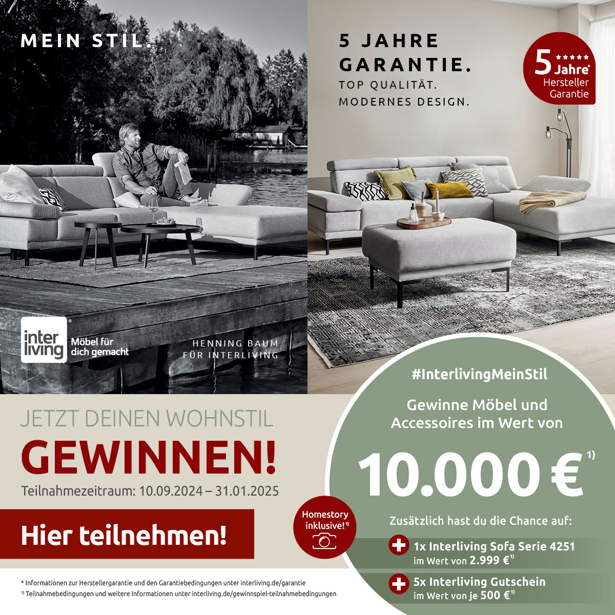 Gewinne deinen Wohnstil im Wert von 10.000€!